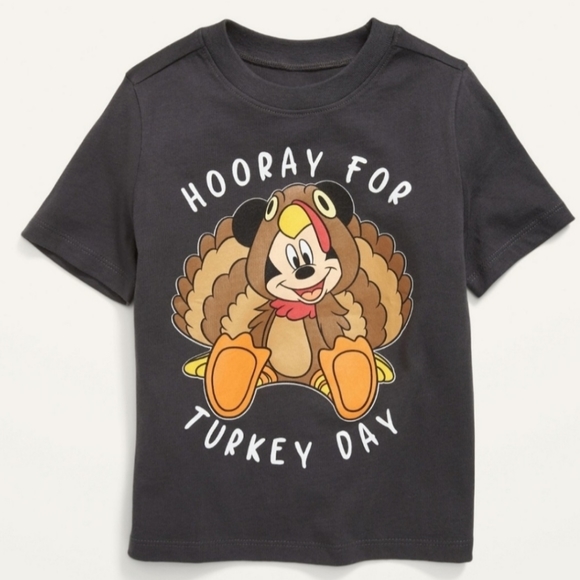 Mickey Unisex Thanksgiving Tee Shirt - Picture 1 of 2